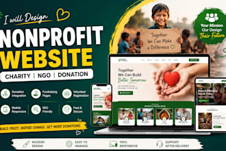 design non profit website charity website donation ngo website nonprofit website