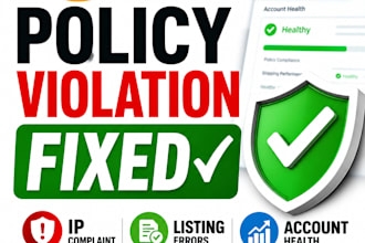 fix amazon policy violations and account health issues