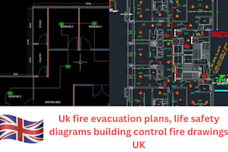 design fire evacuation plans life safety diagrams building control fire drawing