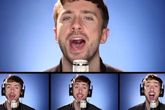 be your professional acapella male singer songwriter and vocalist