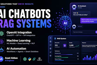 develop ai chatbots, rag systems, and custom ai applications