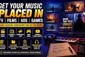 pitch your music to sync licensing agencies and music supervisors
