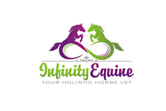 create thrilling custom logo for infinity equine