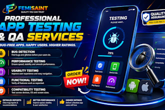 perform app testing app tester 12 and QA to improve performance and user rating