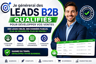 je générerai des leads b2b qualifiés pour développer vos ventes