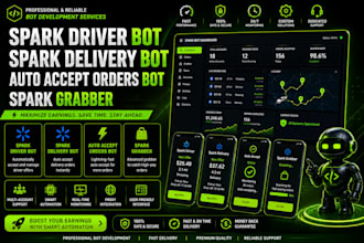 setup spark driver bot, spark delivery bot auto accept orders bot, spark
