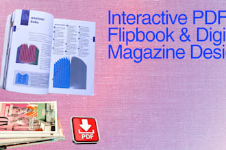 design interactive PDF ebook, flipbook or digital magazine flip book