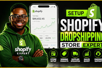 professionally setup and integrate your shopify store with social media