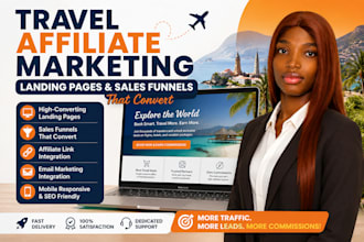 create high converting travel affiliate landing page
