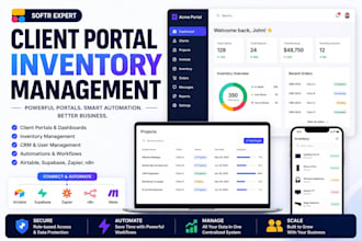 build softr client portal softr automation and inventory management system
