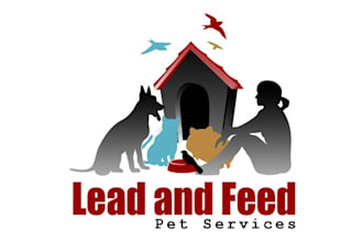 design vibrant modern pet services logo