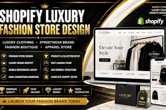 create shopify luxury clothing store fashion brand street wear website design