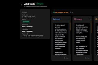 build an ai content transformation saas for marketing agency