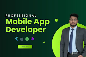 build mobile app, android ios app with flutter and backend