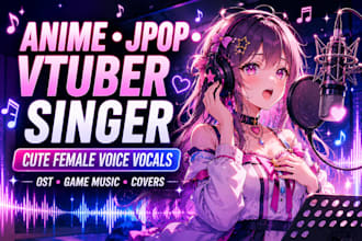 be female songwriter vocalist for anime song jpop, jrock music ost kawaii songs