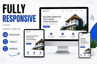build a modern responsive personal or business website