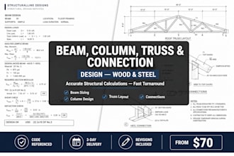 do beam and column design truss design shear wall wood steel connection