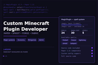 custom minecraft plugins or mods