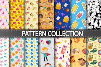 create customized seamless pattern illustration