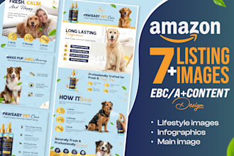 amazon product listing images and a plus content design