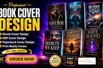 do, fix book cover design, sci fi, kdp cover, fantasy cover, book cover art