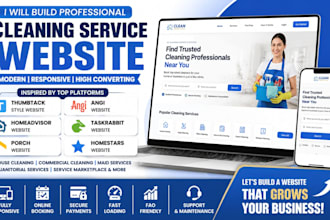 build thumbtack angi homeadvisor taskrabbit porch cleaning service website desig