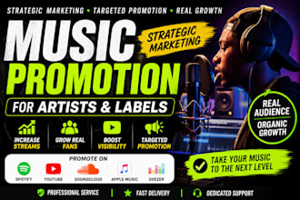 provide strategic music marketing and promotion for artists and labels
