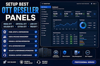 setup best mega ott, crystal ott, lion ott, golden ott, extra ott, trexott panel