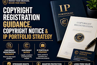 do copyright registration guidance, copyright notice and IP portfolio strategy