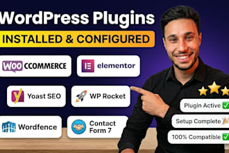 install and configure any wordpress plugin for your website