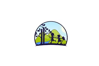 design traditional fun logo for a child care center