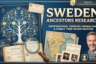 trace your sweden ancestors and provide professional swedish genealogy research