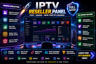 activate resellers panel for you with credit strong 8k, lion ott, trex, dream 4k