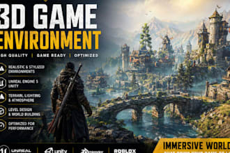 create 3g game environments, maps, levels and immersive worlds