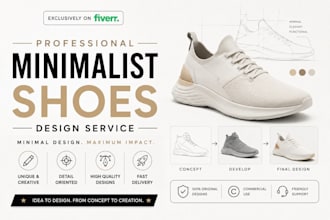 design custom shoe and sneaker concepts professionally