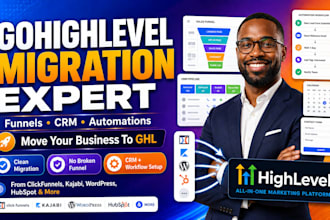 migrate your website, funnel, CRM, and automation to gohighlevel