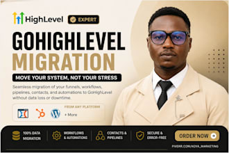 migrate your website, funnel, CRM, and automation to gohighlevel