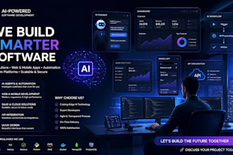 develop ai website, ai saas, ai software, chatbot integration