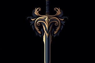 awesome rpg fantasy or sci fi logo for you