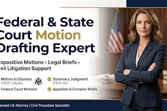 draft a motion to dismiss for federal or state court