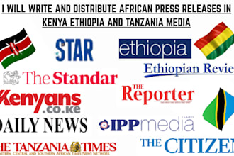 write and distribute african press releases in kenya ethiopia and tanzania media