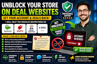 help remove store from blacklist on deal websites mydealz, snipz, dealdoktor