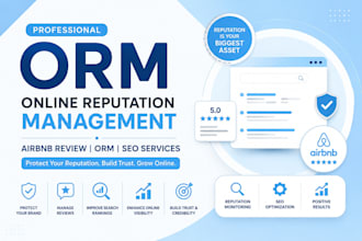do online reputation management, airbnb refiew, ORM, SEO services