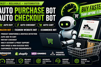auto purchase bot auto checkout bot amazon auto buying bot for fashion website