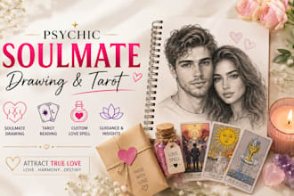 do psychic soulmate drawing custom love spell tarot reading and guidance