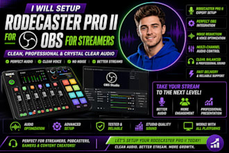 setup rodecaster pro ii for clean audio on obs for streamers