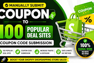manually submit coupon to 100 popular deal sites coupon code submission