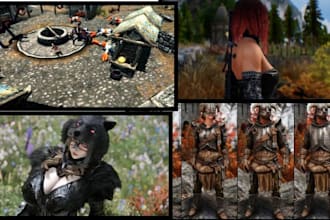 mod skyrim character assets armor npcs weapons quest mods follower and gear