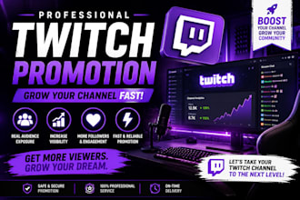 do twitch promotion, twitch channel promotion, live viewers