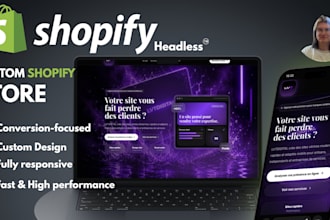 build a premium shopify headless store with custom design